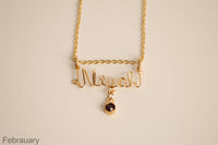 10 Karat Gold Birthstone Necklace