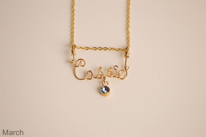 10 karat clearance gold name necklace